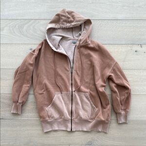 Aerie Tan Zip Hoodie Size XS